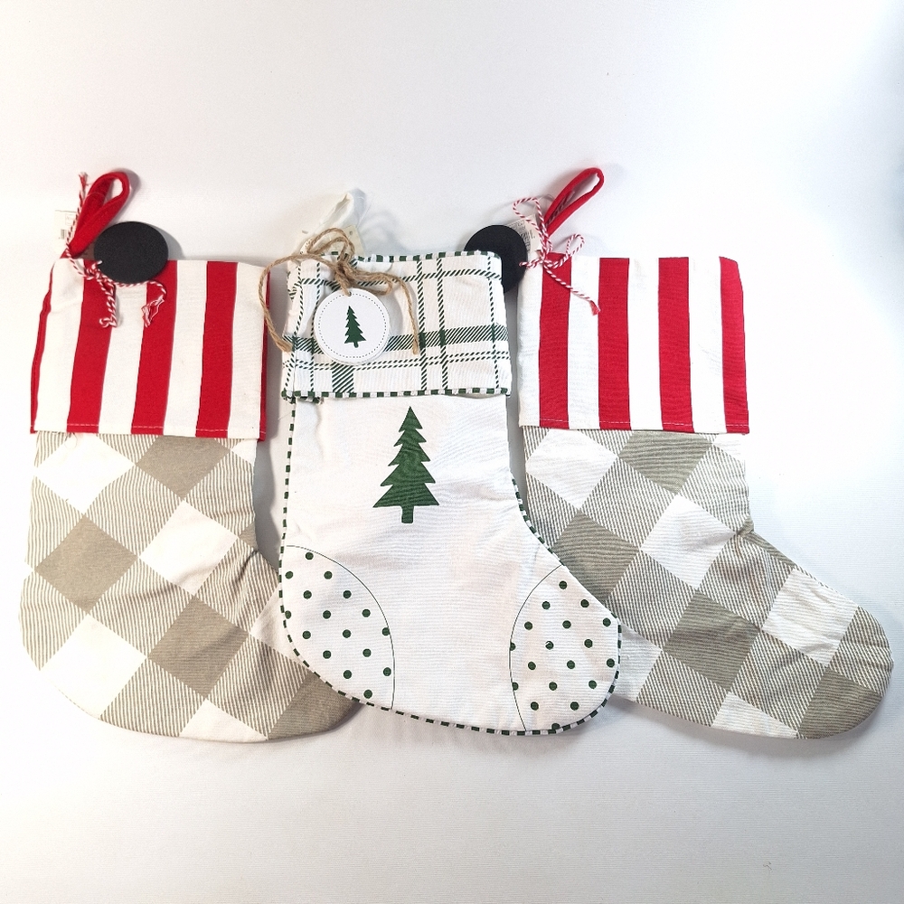 Adams & Co. Christmas Stockings Set of 3 NWT